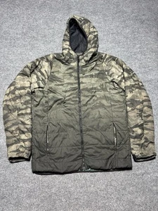 Vintage Y2K Oakley camo puffer size XL Hoodie Full Zip Flawed - Picture 1 of 7