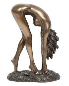 Body Art Figur Frauenakt H 16 cm künstlerischer weiblicher Akt in Bronze-Optik - Bild 1 von 5