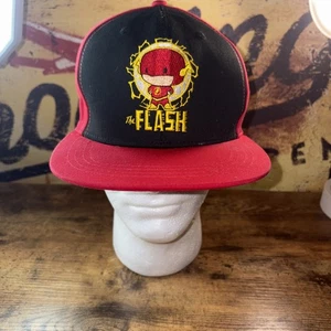 Berretto da baseball The Flash Flat Bill Six Flags in ottime condizioni regolabile - Foto 1 di 6