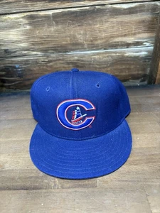 Vintage Columbus Clippers Jets blau MILB New Era 59Fifty eng anliegende Mütze 7 1/2 USA - Bild 1 von 6