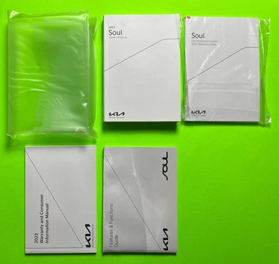 2023 Kia SOUL Factory Owners Manual Set w/ Car Infotainment *OEM* - Image 1 of 4