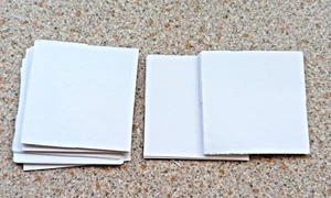 Tarjeta artesanal cuadrada blanca lisa de 100 x 4 cm de diámetro -Outs NUEVO - Imagen 1 de 1