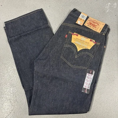 Jeans Vintage Deadstock Nuevos con Etiquetas Levi's 501xx Shrink to Fit 36x33 Denim Crudo México Foto 1 de 4