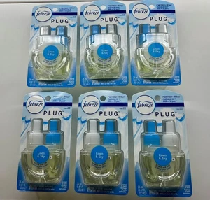 6 Count - Febreze Plug In Linen & Sky Fade Defy Plug Refill - Picture 1 of 3