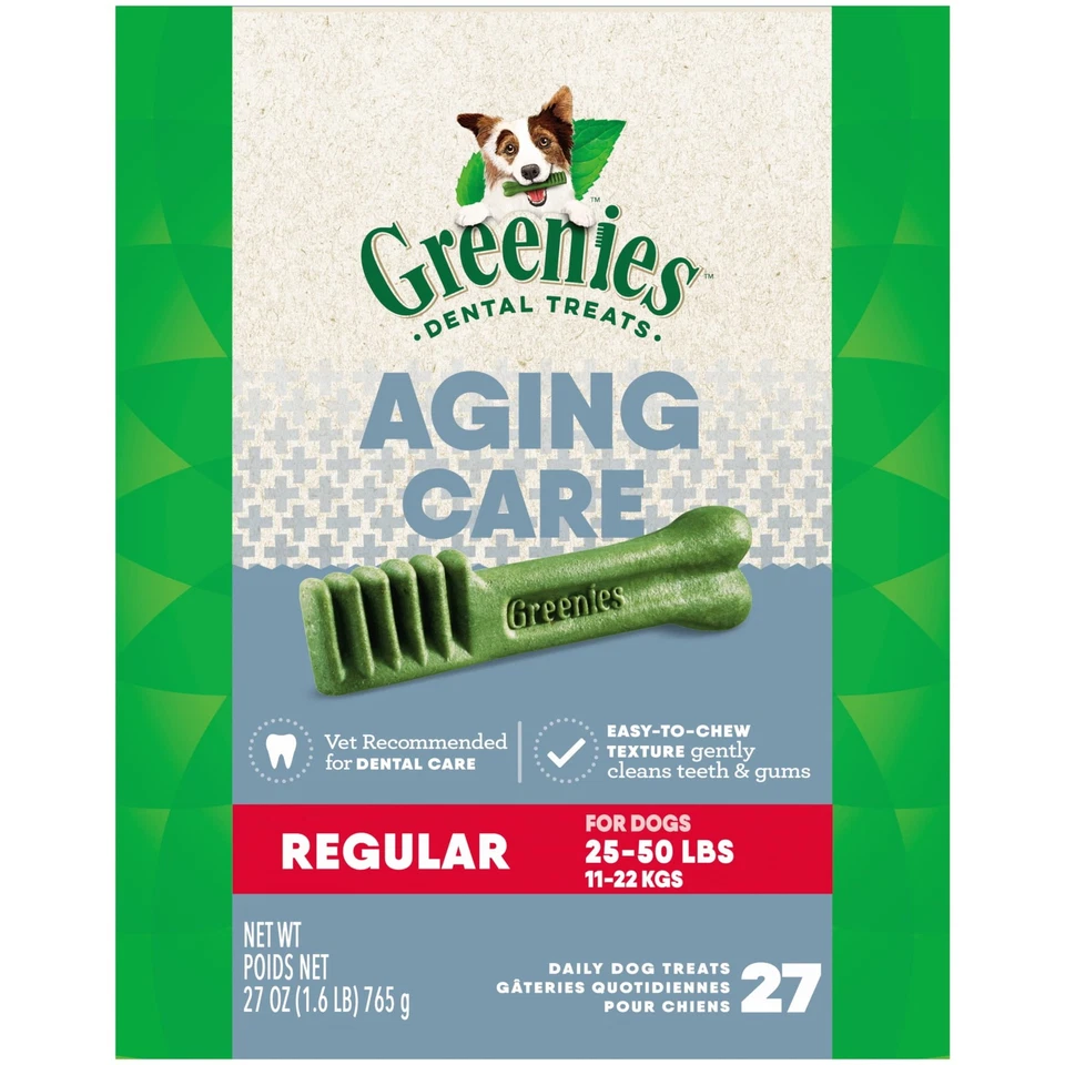 Greenies Senior Dental Chews - 27oz (27ct) Natural Dog Treats - Image 1 of 4
