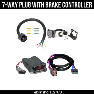 Control de freno de cableado de 7 vías Tekonha para 99-04 Ford F-250 350 450 550 Super Duty Foto 1 de 4