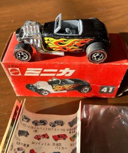 Mattel Minica No.41 Kaminari Jeep Red Box Mini car From Japan - Picture 1 of 6