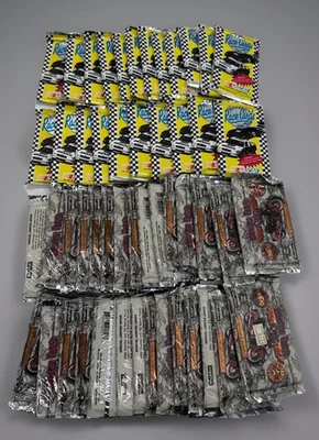 1991 MAXX RACE CARDS NASCAR & American Vintage Cycles Pack Lot! Over 50 Packs! - Image 1 of 4