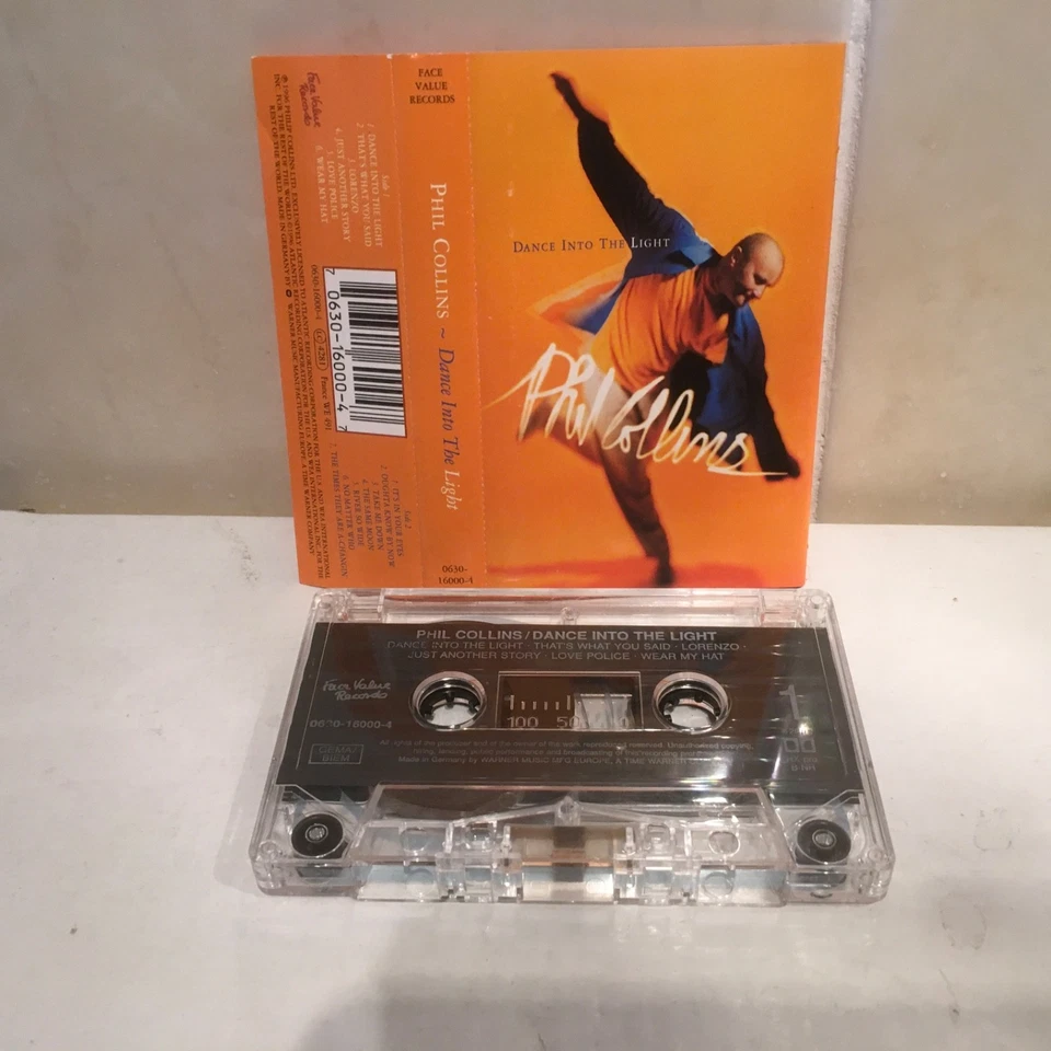 PHIL COLLINS - DANCE INTO THE LIGHT - 1996 UK CASSETTE TAPE ALBUM - Image 1 of 1
