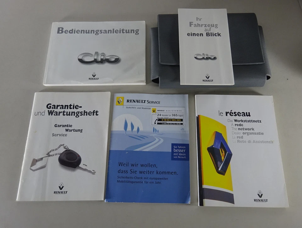 Carpeta De Documentos + Manual De Operación Renault Clio Desde 09/1998 - Imagen 1 de 1