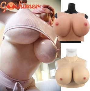 Silikonbrüste Brustprothese B-H Cup Falsche Brüste For Crossdresser Transgender - Bild 1 von 28