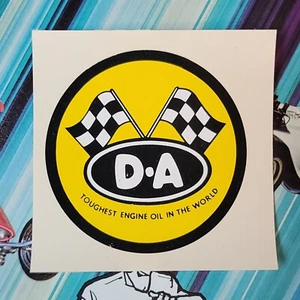 Vintage Hot Rod Decal 1960's D-A Oil old Drag Racing auto nhra scta DA original - Picture 1 of 4