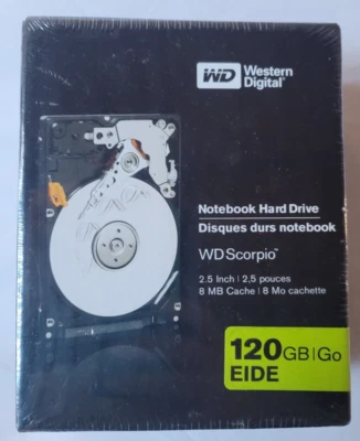 Western Digital Scorpio Notebook Hard Drive 120GB SEALED - Image 1 of 4