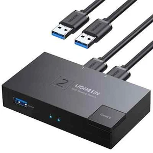 UGREEN USB 3.0 Switch Selector 2 Computers Share 1 USB Port Switcher Work with H - Picture 1 of 8