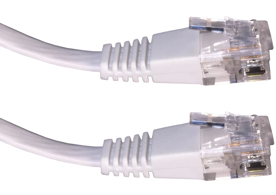 Cat 6 FLAT Ethernet Network Lead LAN Patch Cable RJ45 for PS4/Xbox TV Wholesale - Image 1 of 1