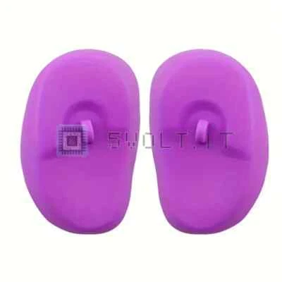 Copriorecchie Impermeabili Silicone Porpora Tintura Capelli