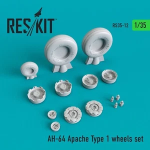 Juego de ruedas AH-64 Apache tipo 1 escala 1:35 ResKit RS35-0012 para kit modelo plástico - Imagen 1 de 2