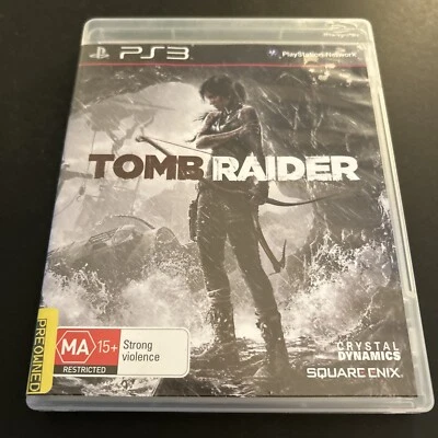 Tomb Raider Game PS3 Sony PlayStation 3 Lara Croft In Case With Manual Slip - Image 1 of 4