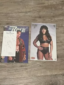 The Rock Dwayne Johnson firmato autografato 1999 WWF WWE Comic Book Plus 1 - Foto 1 di 8