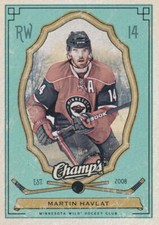 2009-10 UD Champ's GREEN #53 MARTIN HAVLAT - Minnesota Wild