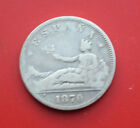 Hiszpania 2 pesety 1870 srebro KM# 654 F# 2157 SS-VF