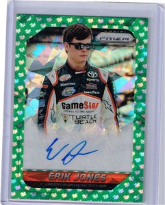 2016 PANINI PRIZM ERIK JONES GAMESTOP GREEN FLAG AUTOGRAPH ROOKIE CARD#EJ /99