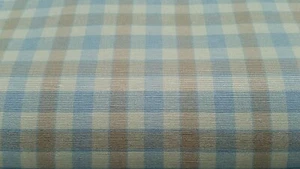 Waverly French Country Sky blu/sabbia check tessuto cotone 56" larghezza 3yds BTY - Foto 1 di 7