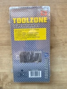 Juego de 555 piezas de pasadores divididos/fijaciones Cotter/sujetores | Zinc | 6 tamaños comunes   - Imagen 1 de 1