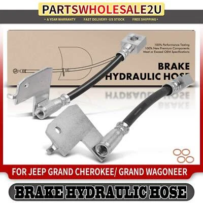 2x Manguera hidráulica de freno trasero para Jeep Grand Cherokee 1993 1994 1995-1998 L6 4,0 L Foto 1 de 4