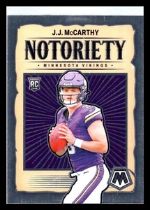2024 Panini Mosaic Notoriety Mosaic Prizm #21 J.J. McCarthy RC Rookie Vikings JJ - Picture 1 of 2