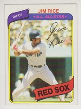 1980 Topps Baseball # 200 Jim Rice Card