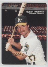 1989 Mother's Cookies Oakland Athletics Stadium Giveaway Glenn Hubbard #19