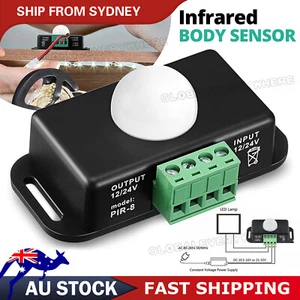 Body Infrared PIR Motion Sensor Switch For LED Light Strip Automatic DC 12V AU - Picture 1 of 10