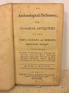 An Archaeological Dictionary or Classical Antiquities of the Jews Greeks & Roman - Picture 1 of 9