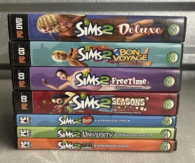 The Sims 2: Deluxe - Sims 3 Deluxe (PC DVD, 2007) w/ Expansion Packs (D2) - Image 1 of 3