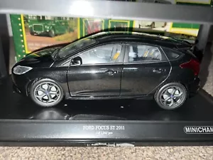 MINICHAMPS 1/18 FORD FOCUS ST 2011 NERO 110082000 - Foto 1 di 11