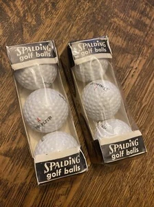 Palline da golf vintage made USA Spalding Pin Flite rare nuove sigillate - Foto 1 di 3