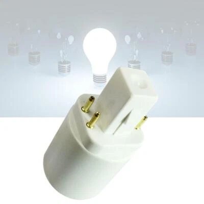 4 Pin 15mm To E27 E26 Screw Light LED Bulb Lamp Hold Adapter B5U9 - Image 1 of 4