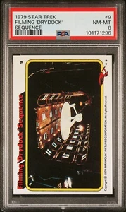 1979 TOPPS STAR TREK FILMING 'DRYDOCK' SEQUENCE #9 CARD | PSA 8 NM-MT POP 3 - Picture 1 of 4