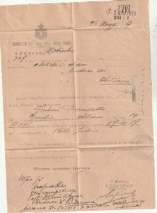 regio esercito 1919 comunicazione militare disperso - Picture 1 of 1