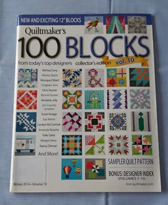 Quiltmaker's 100 Blocks Collector's edition Volume 10 magazine - Picture 1 of 1