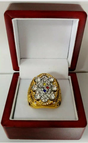 Ben Roethlisburger - 2008 Pittsburgh Steelers Super Bowl Gold Color Ring W Box Cover