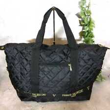 Franco Valentino Tote Bag Ladies Stylish Black Stylish Women's Used From Japan