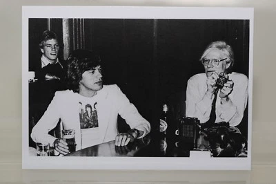 ANDY WARHOL ALMUERZO CON MICK JAGGER Arte-Postal NUEVO Foto 1 de 2