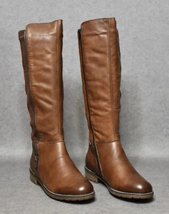 Botas mujer Remonte caña larga cuero talla 38 marrón #85 - Imagen 1 de 17