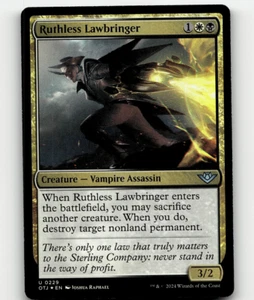 FOIL - MTG Ruthless Lawbringer 229 - Outlaws of Thunder Junction - Picture 1 of 1