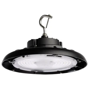 High bay led light 12" 5000k 14400 lumens black nuvo lighting ufo utilitarian - Picture 1 of 8