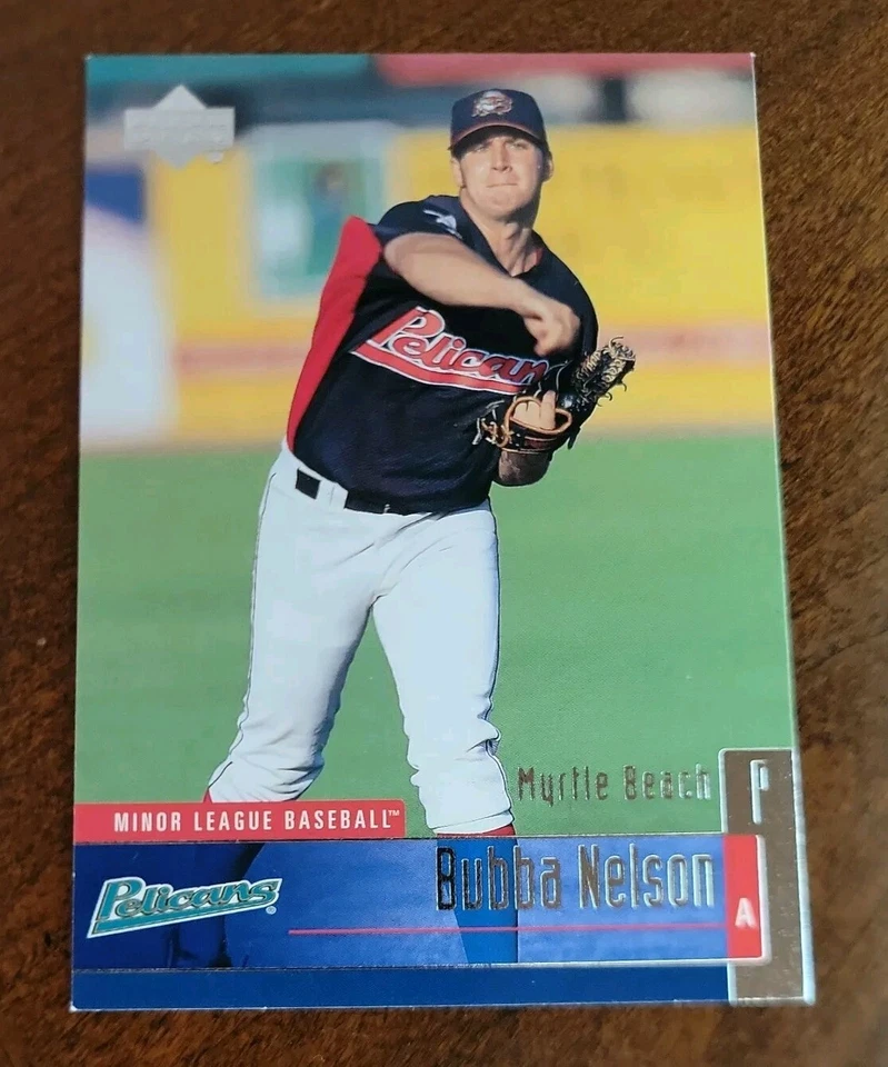 2002 Upper Deck MiLB Card Bubba Nelson #33 FREE SHIPPING Myrtle Beach Pelican - Image 1 of 2