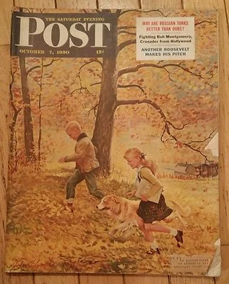 THE SATURDAY EVENING POST OCTOBER 7 1950 RUSSIAN TANKS BETTER ANOTHER ROOSEVELT - Image 1 of 2