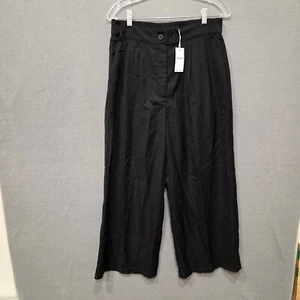 Sexeagle Women's Black Casual Wide Leg Pants Elastic Waist Size XL - Picture 1 of 11
